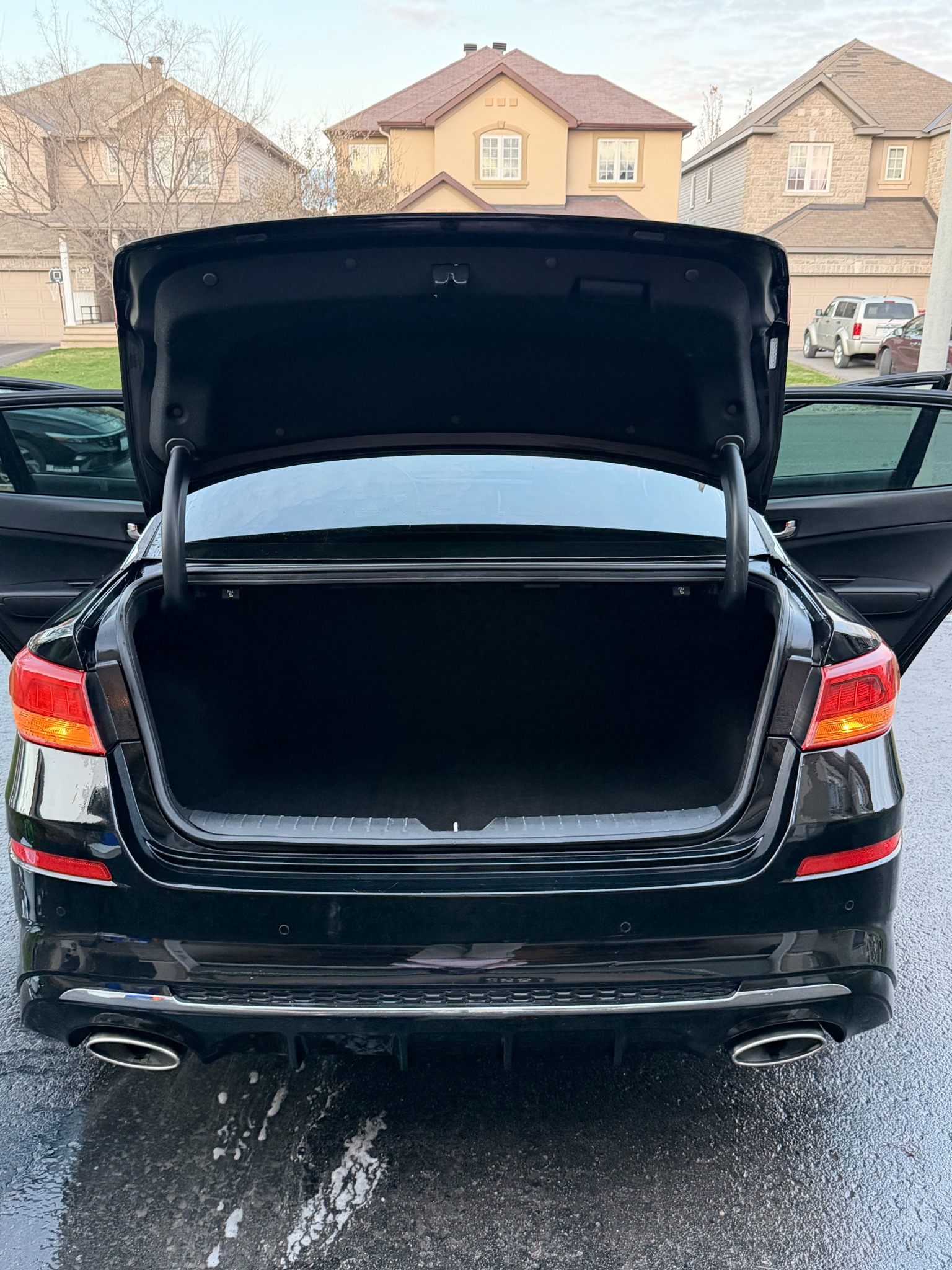 After detailing: clean trunk area