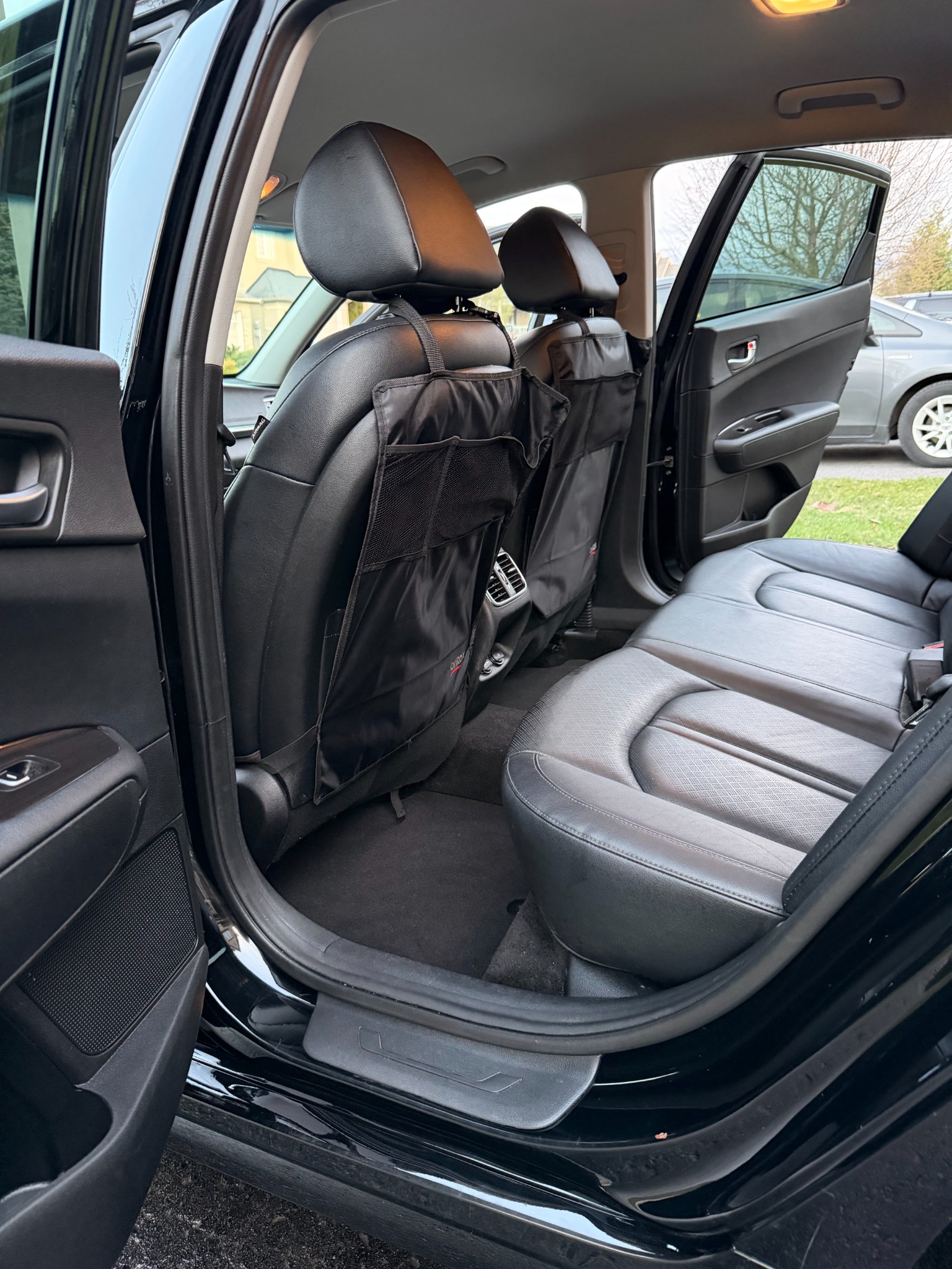 After detailing: clean rear seats and carpets