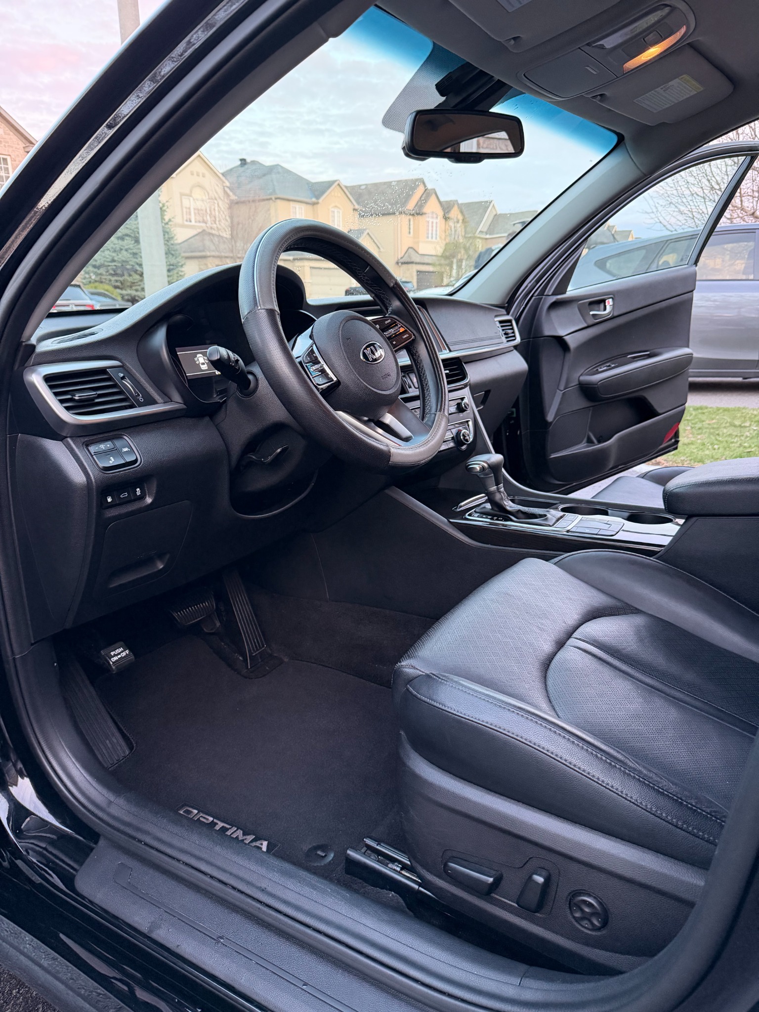 After detailing: clean driver area and front interior